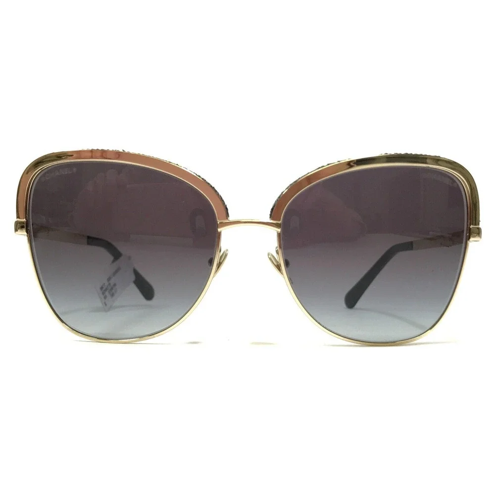 Chanel Sunglasses 395 S6 Gold Chanel Sunglasses 4244 Gold c.395/S6 Gold Chain Accents  main image 4